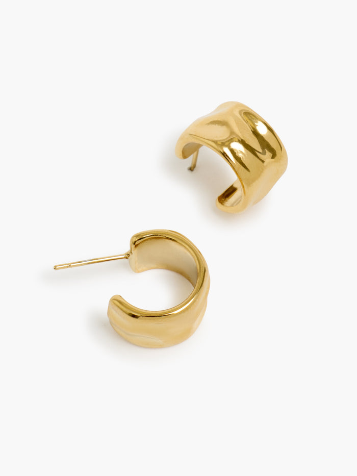 Gold Chunky Hoop Earrings