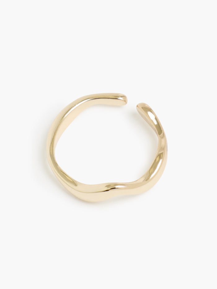 Gold Wave Open Ring