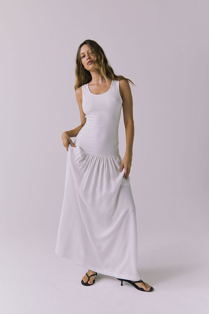 Womens Grace White Midi Dress chaserbrand