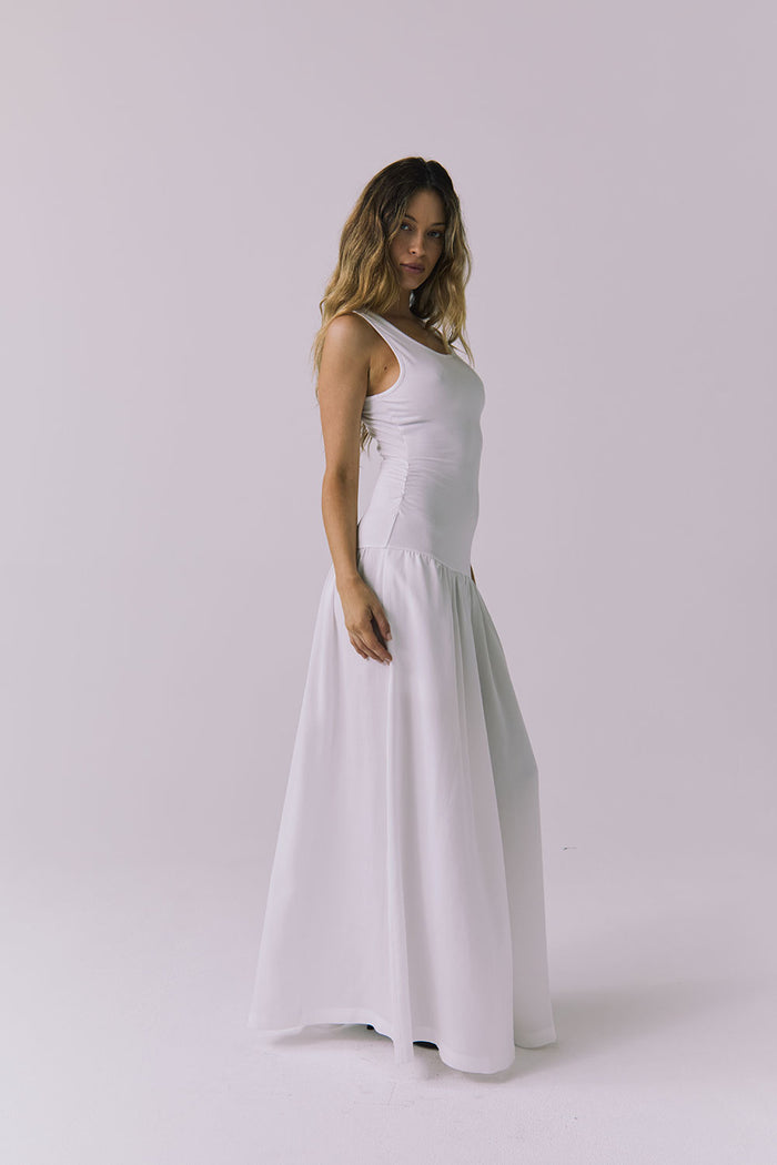 Womens Grace White Midi Dress chaserbrand