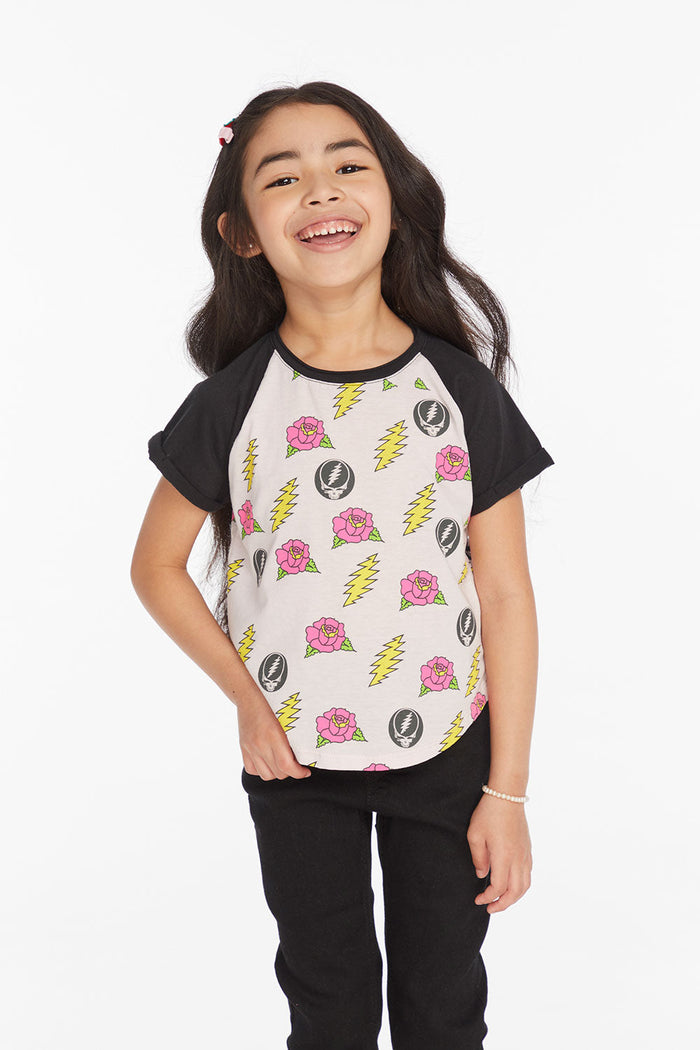 Grateful Dead Skull & Roses Girls Tee Girls chaserbrand