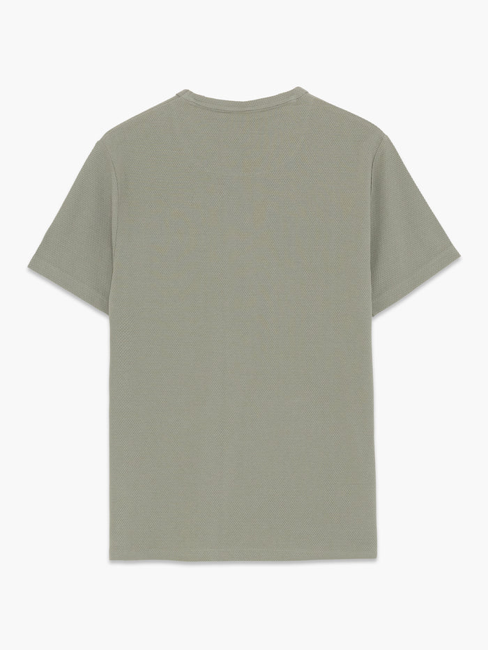 Green Textured Pocket T-Shirt