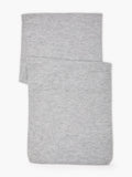 Grey Floral Knit Scarf