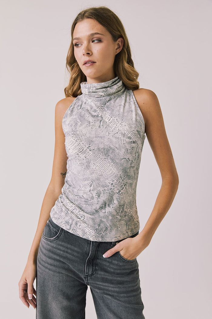 Hailee Python Print Tank Womens chaserbrand