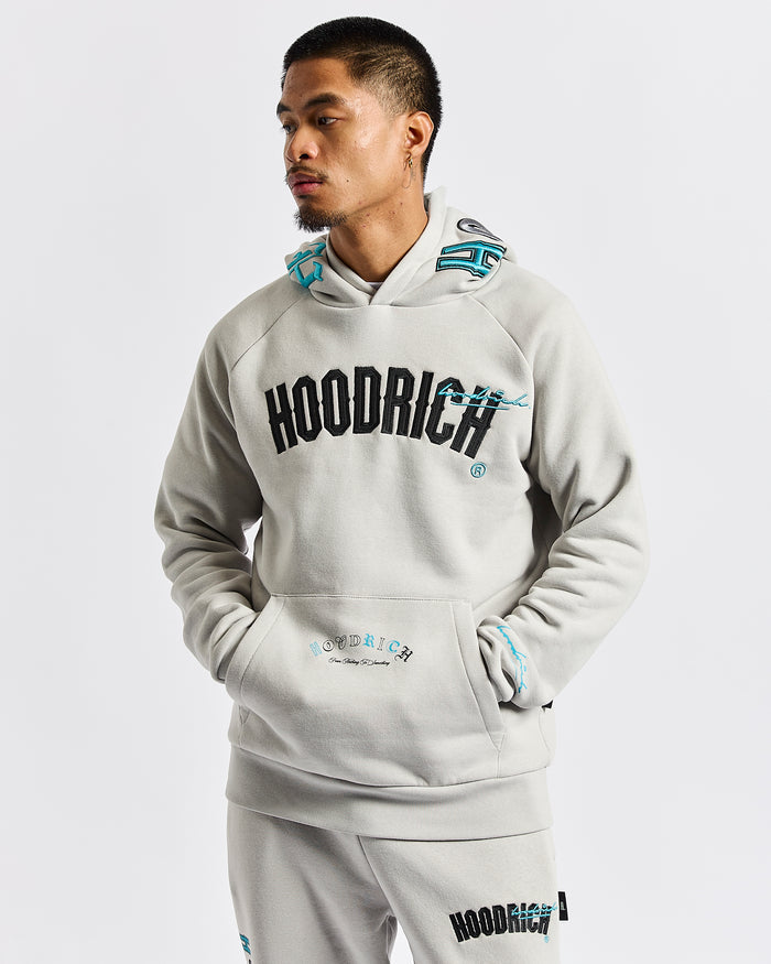 Heat Hoodie - Light Grey/Black/Blue