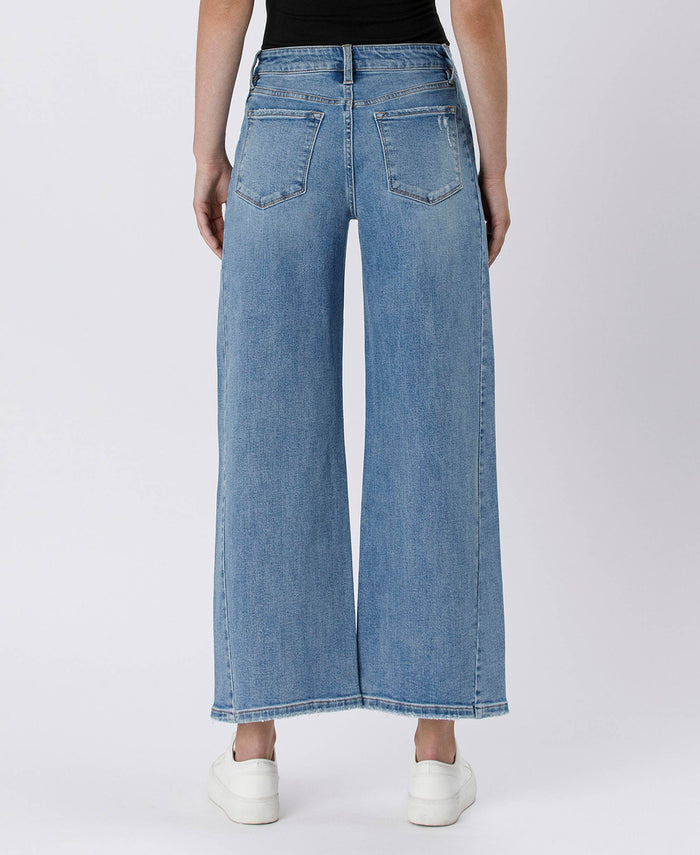 HIGH RISE BAGGY WIDE JEANS LV1471
