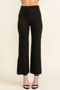 High-Waisted Minimalist Pleated Women's Pants