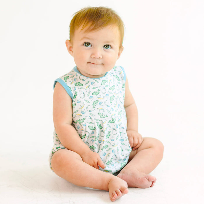 Hook, Line and Sinker Print Bubble magnolia baby blue