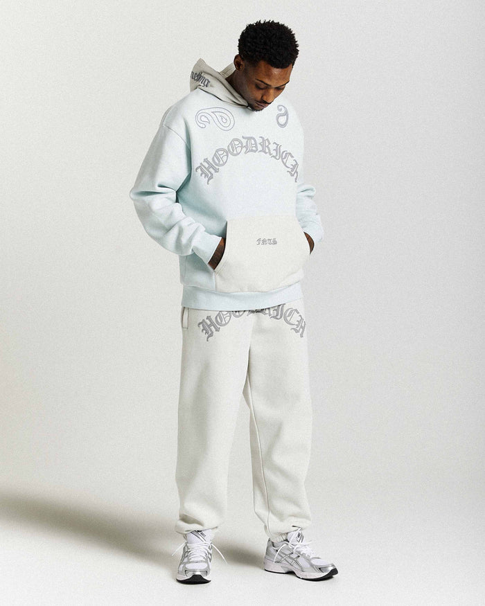 Inkline Oversized Joggers - Grey/White
