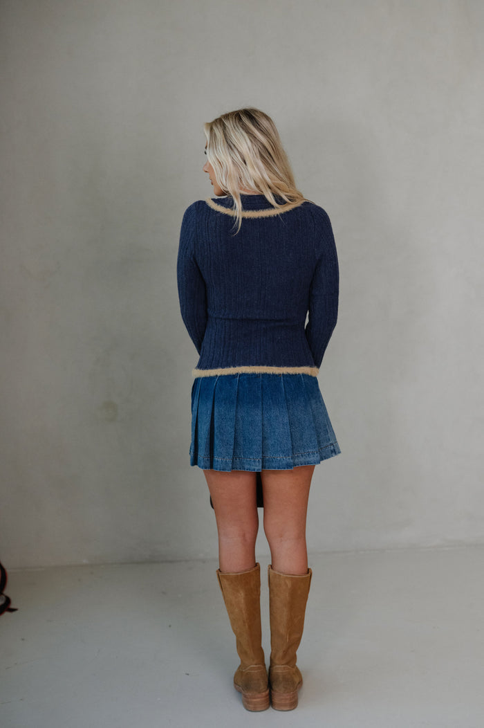 Jacquie Sweater-Navy