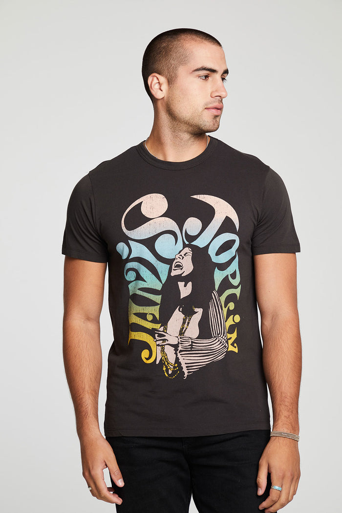 Janis Joplin Retro Poster Mens Tee MENS chaserbrand