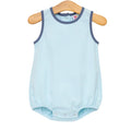 Jellybean Avery Bubble- Aqua Stripe and Dusty Blue