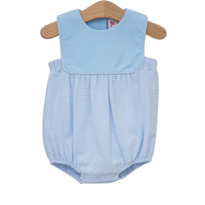 Jellybean Beau Bubble- Light Blue and Blue Stripe
