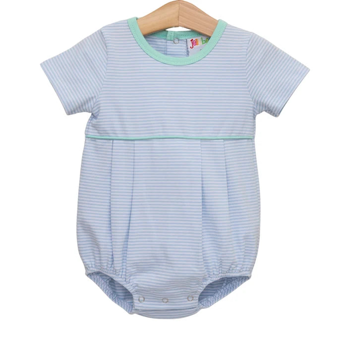 Jellybean Lucas Bubble- Light Blue Stripe and Mint