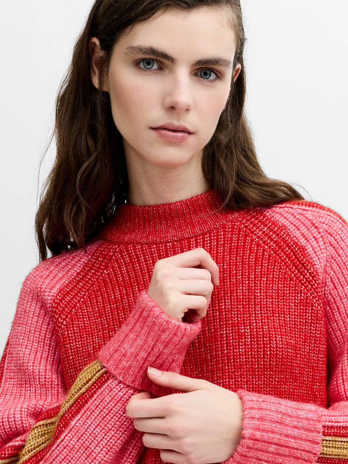 Kessy Multi-Colour Striped Sleeve Jumper