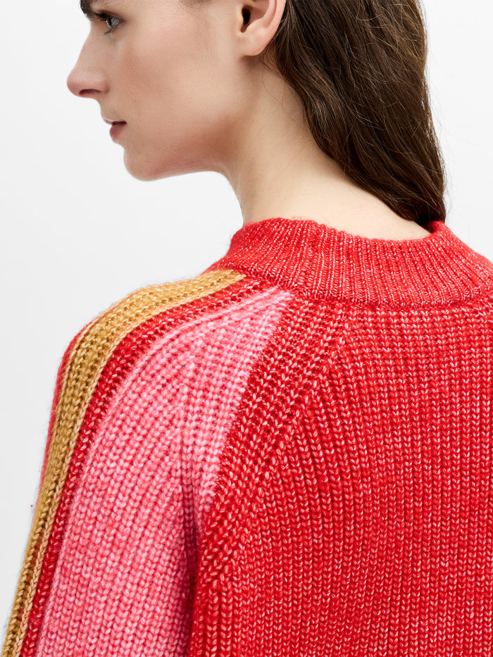 Kessy Multi-Colour Striped Sleeve Jumper