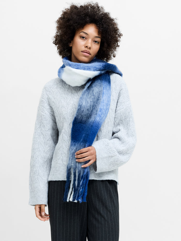Kezia Recycled Light Grey Cable Twist Knit Jumper
