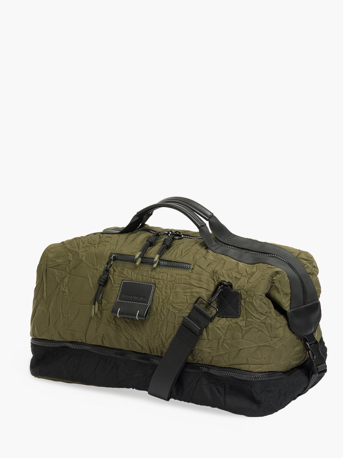 Khaki Crinkle Holdall Gym Bag