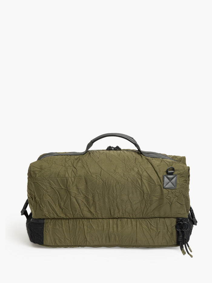 Khaki Crinkle Holdall Gym Bag