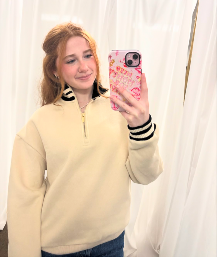 Kirsten quarter zip sweatshirt