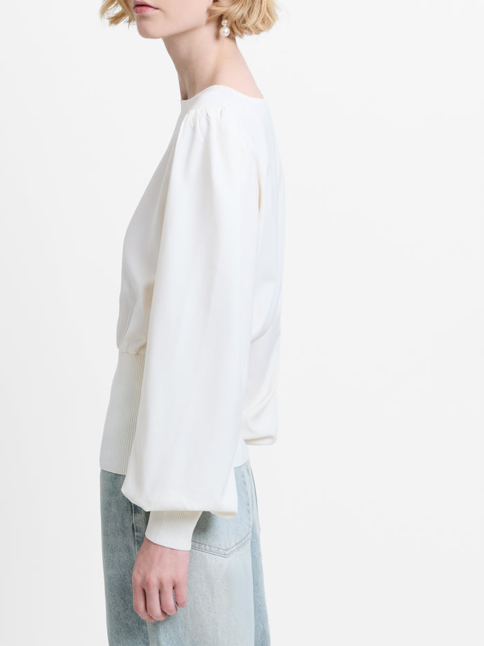 Krista Knit Slash Neck Jumper