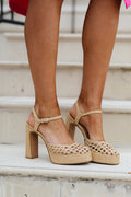 Lexi Raffia Heel-Natural