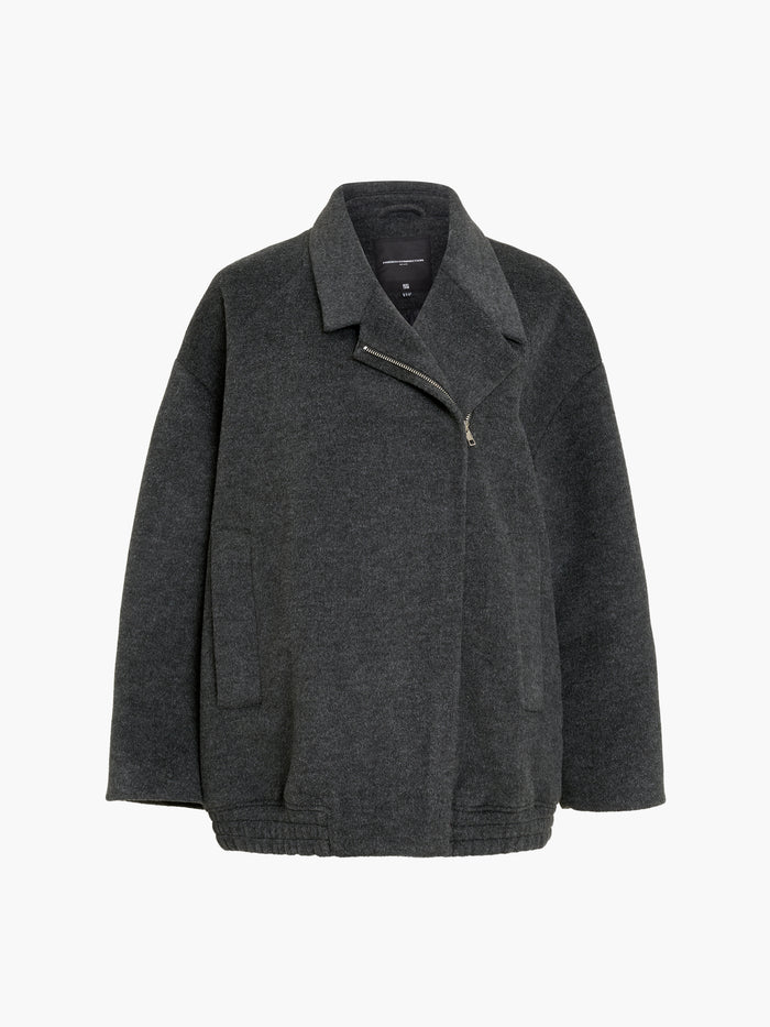 Lilia Dark Grey Bomber Coat