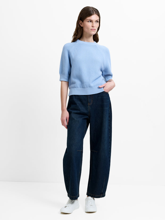 Lily Mozart Purl Knit Short Sleeve Jumper