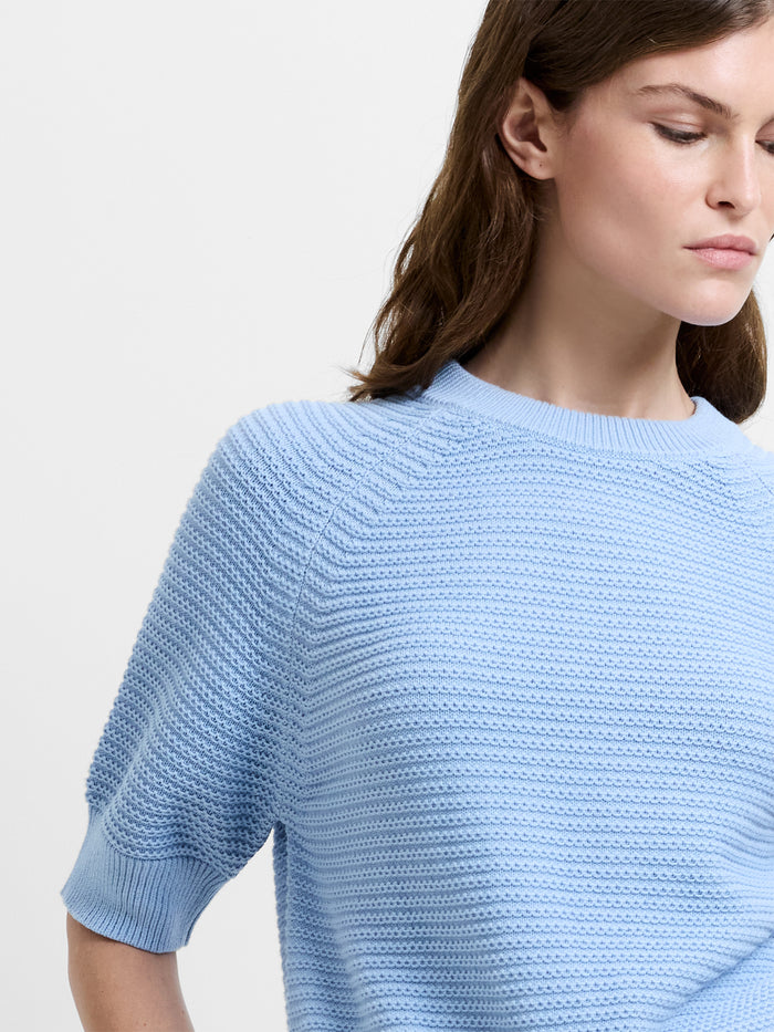Lily Mozart Purl Knit Short Sleeve Jumper