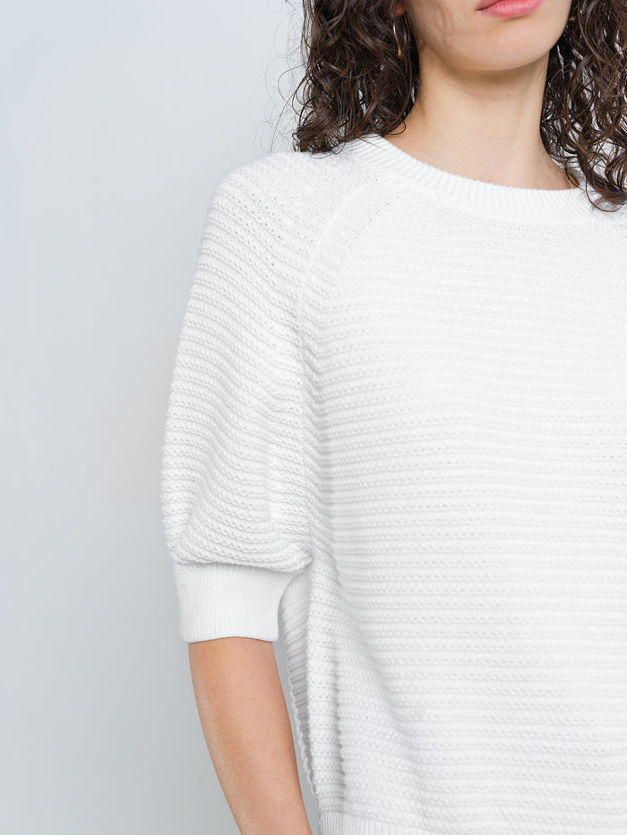 Lily Mozart Purl Knit Short Sleeve Jumper
