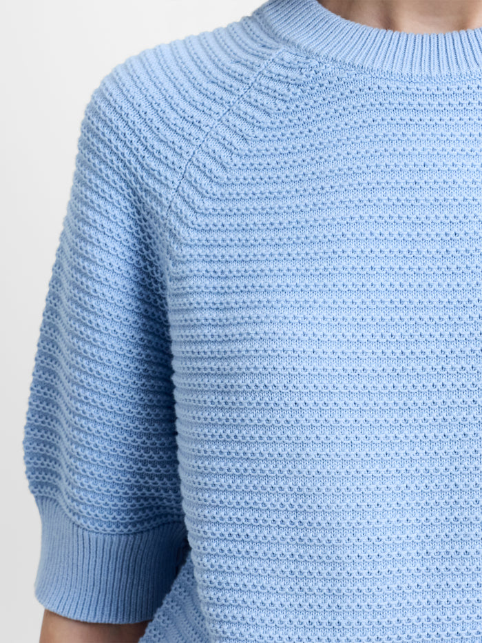 Lily Mozart Purl Knit Short Sleeve Jumper