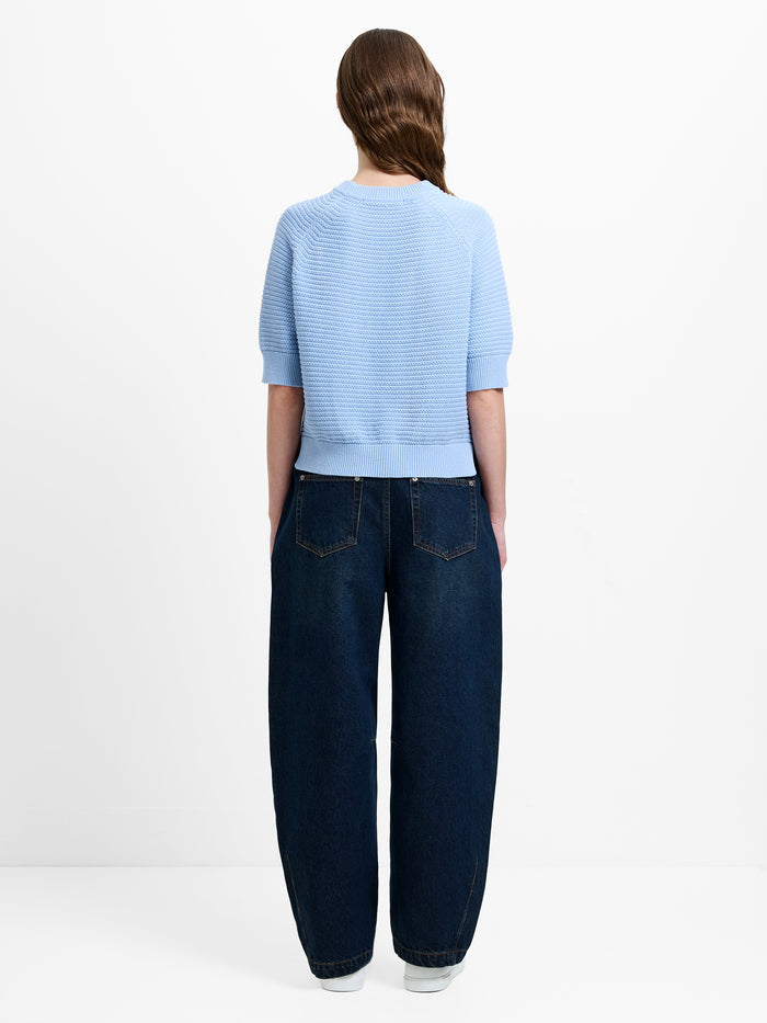 Lily Mozart Purl Knit Short Sleeve Jumper