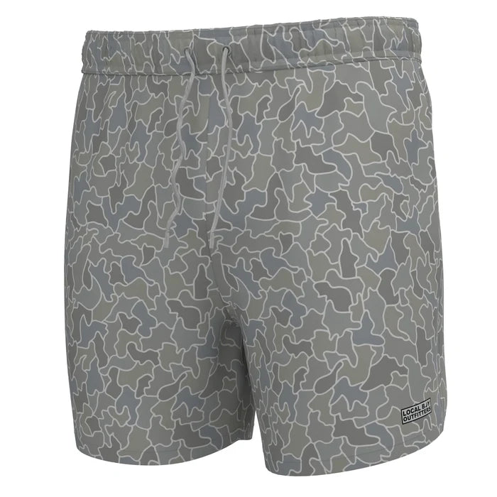 Local boy Bayview Swim Trunk cobblestone gray