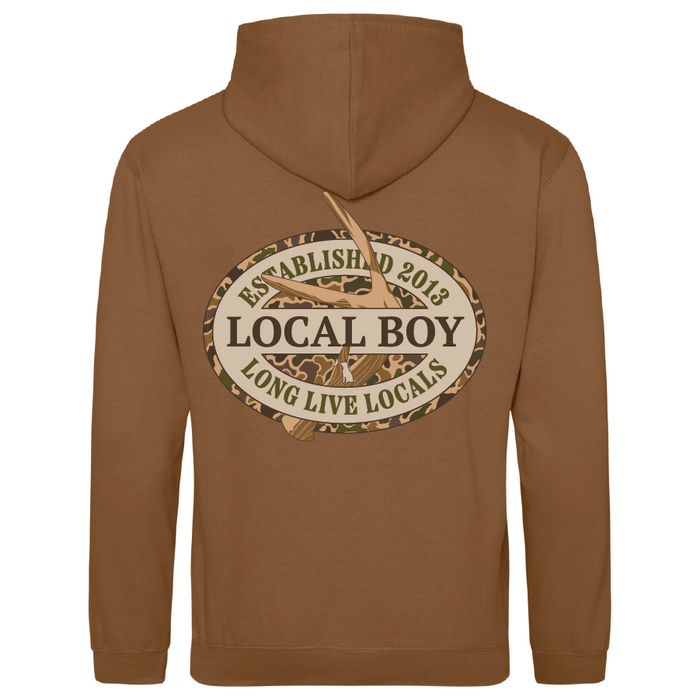 Local boy BWH - Old School Antler Oval hoodie