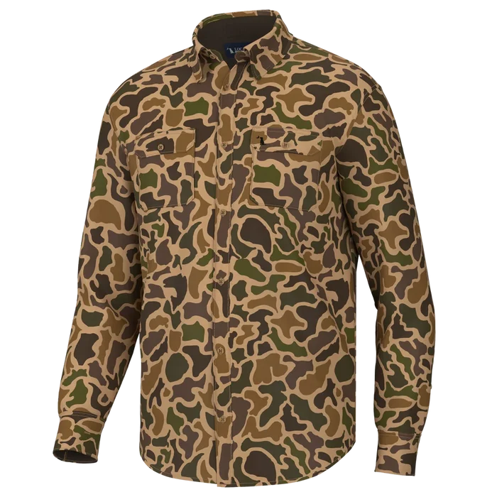Local boy camo button up