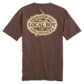 Local boy old school antler oval ss tee