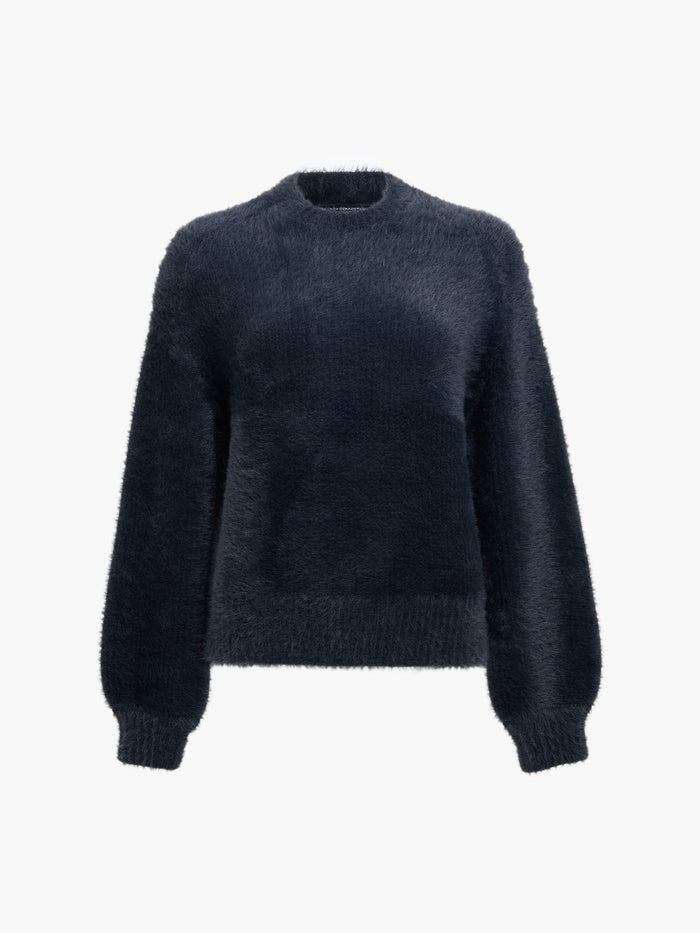 Lucille Dark Grey Fluffy Knit Jumper