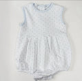 Magnolia Baby Gingham Dots Sleeveless Bubble blue