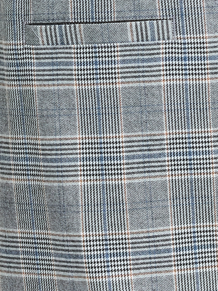 Matteo Plaid Button-Through A-Line Mini Dress
