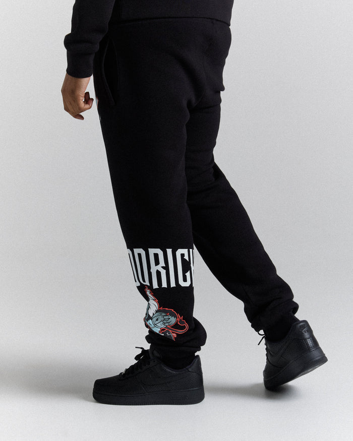 Menace Joggers - Black/White/Red