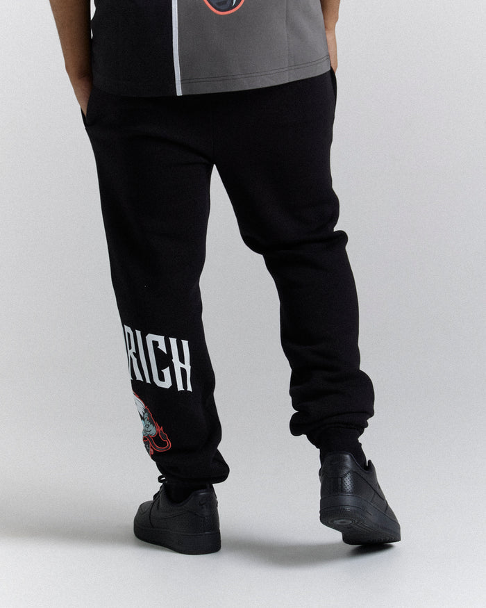 Menace Joggers - Black/White/Red