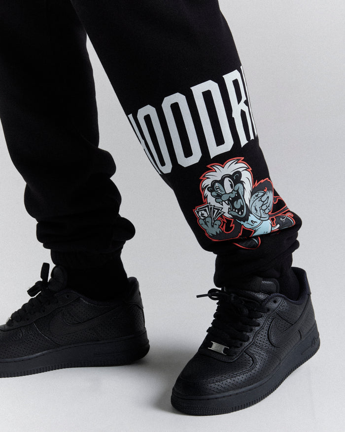 Menace Joggers - Black/White/Red