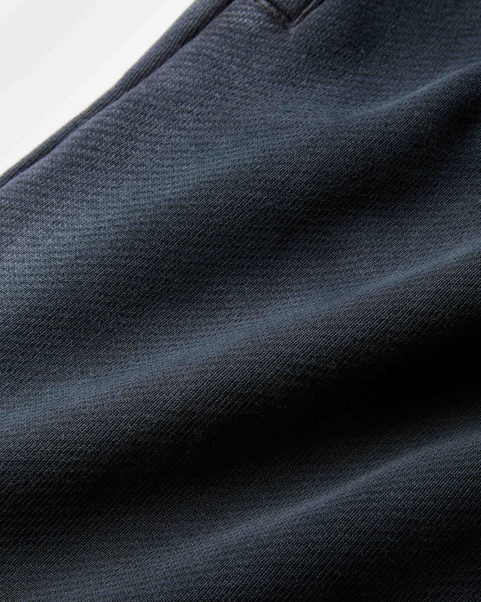 Close-up of dark blue fabric texture