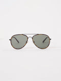 Metal D-Frame Rim Detailed Sunglasses