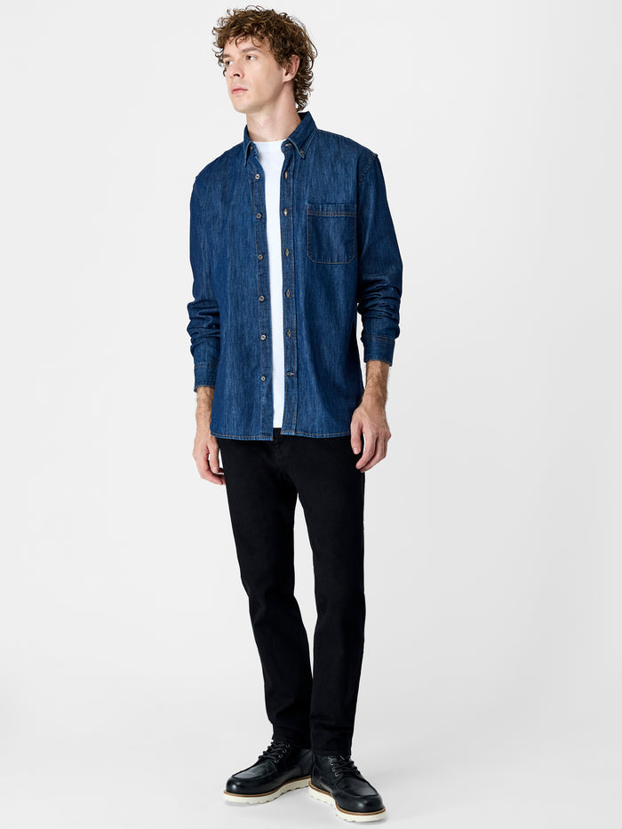 Mid Wash Denim Shirt