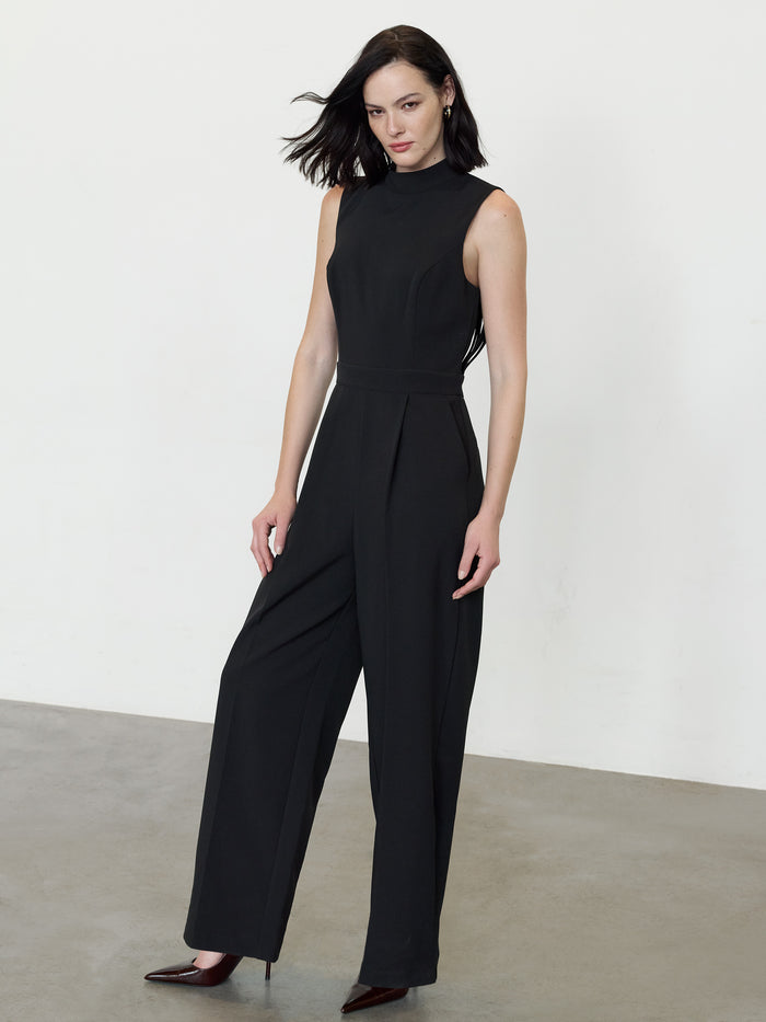 Miles Black Fringe Wide Leg Jumpsuit