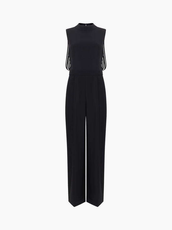 Miles Black Fringe Wide Leg Jumpsuit