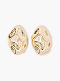 Molten Pebble Stud Earrings