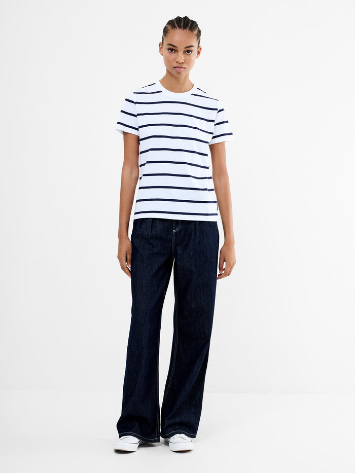 Monochrome Stripe Peached T-Shirt