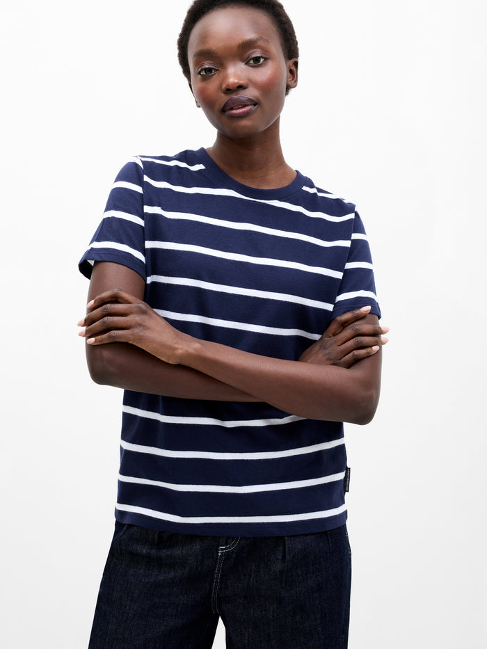 Monochrome Striped Peached T-Shirt